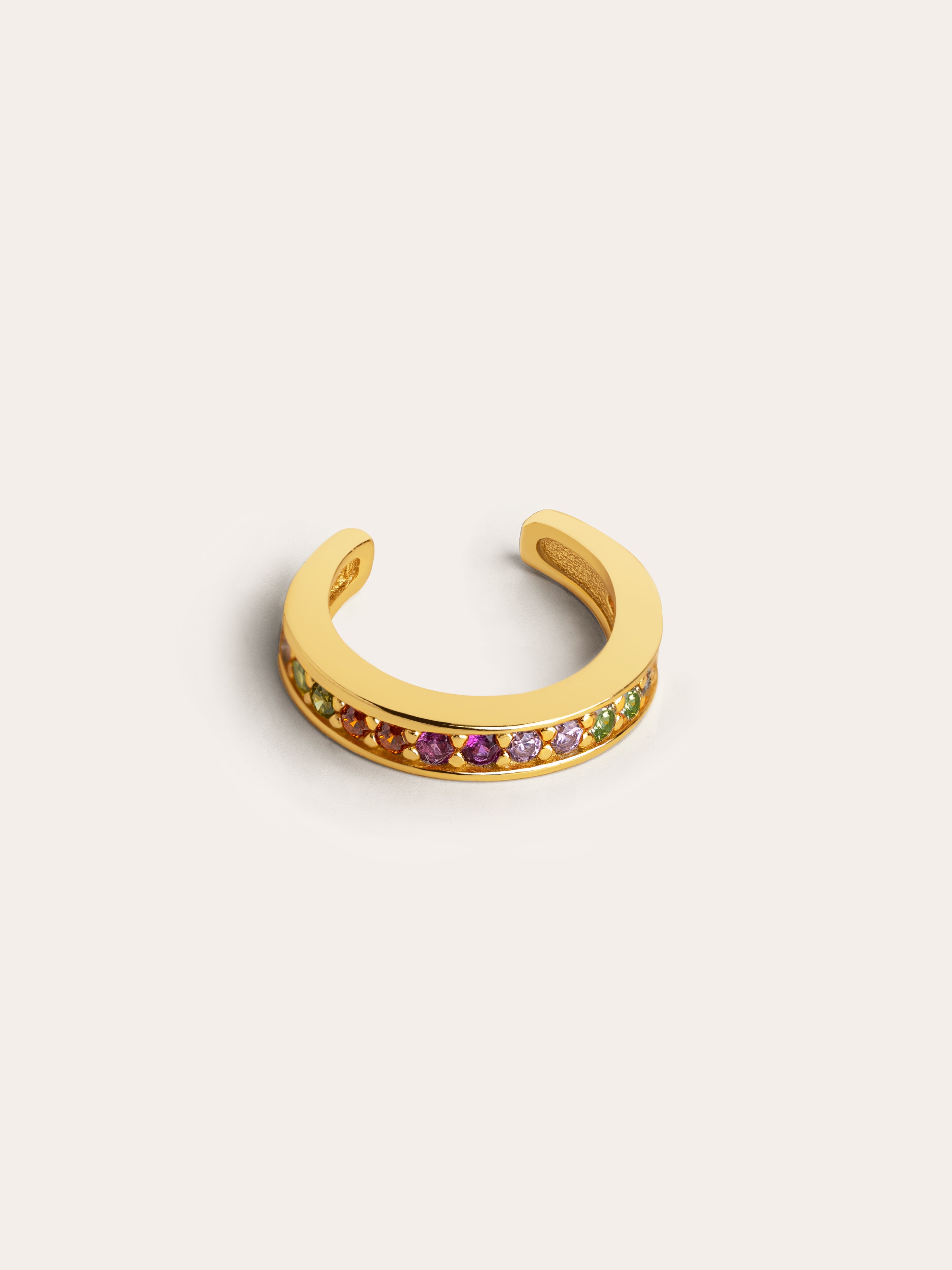 Cleo Colors Gold Ear Cuff Single Earring