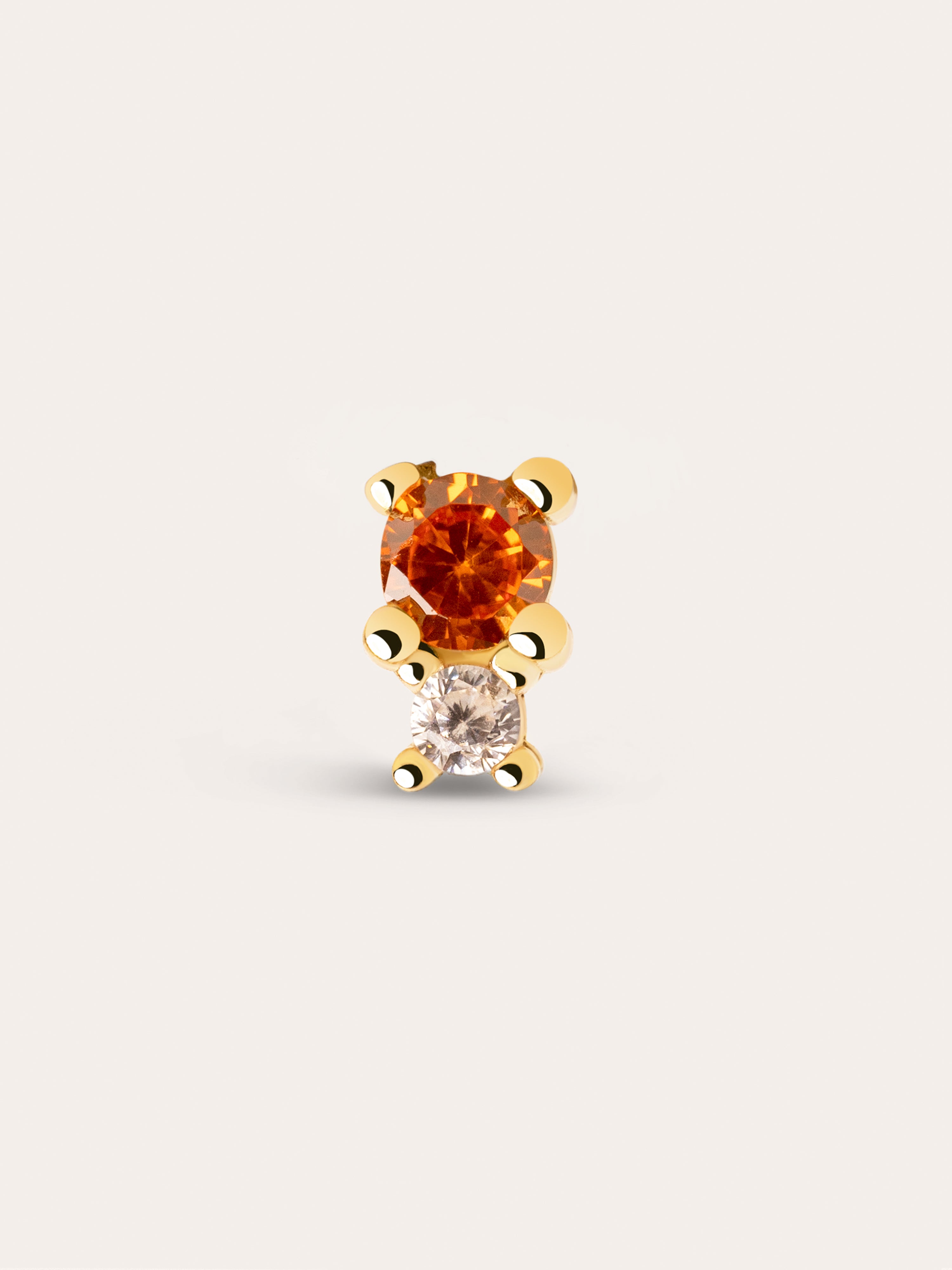 Pendiente Suelto Ellie Orange Oro