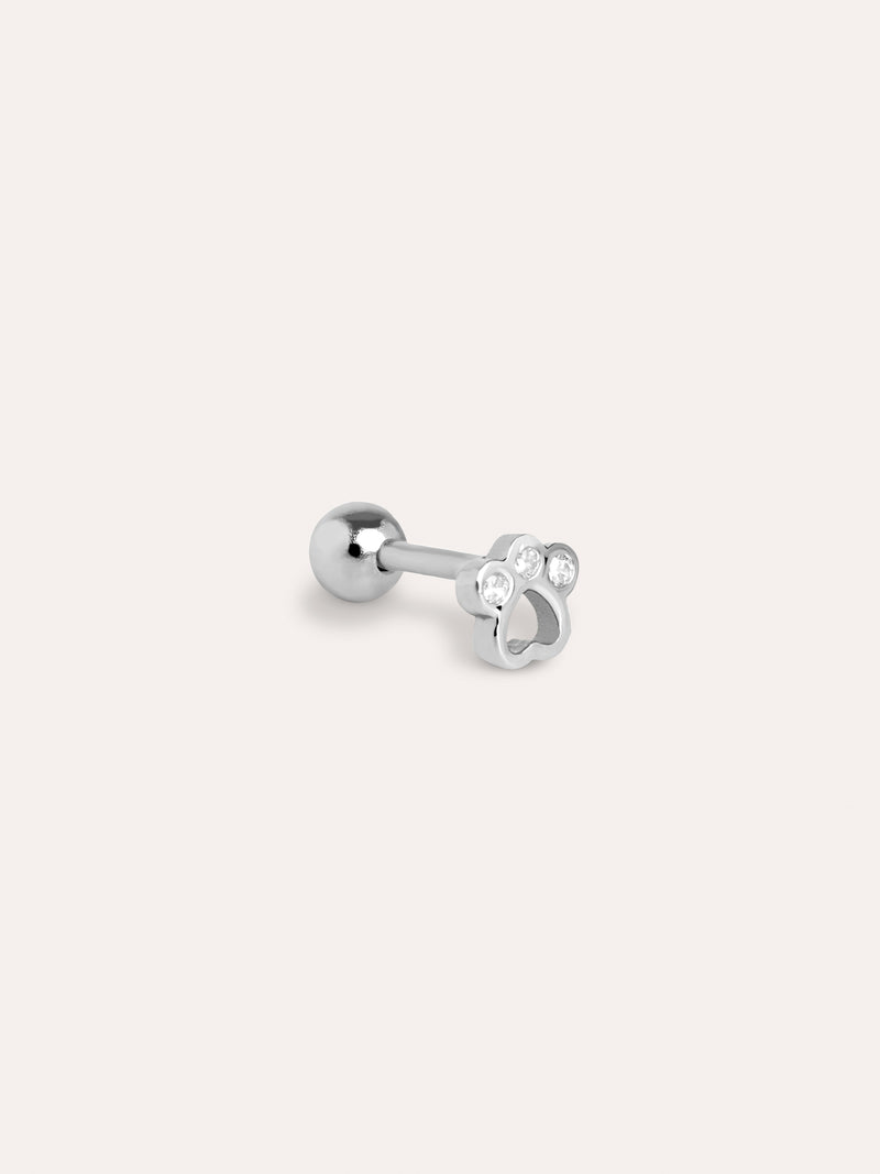 Boucle D’oreille à L’unité Mini Paw Argent