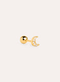Mini Moon Spark Gold Single Earring