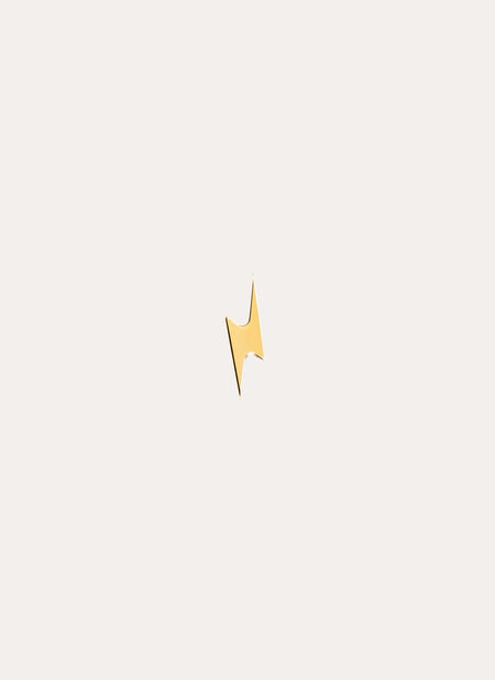 Lightning Bolt Gold Single Earring