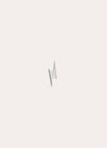 Lightning Bolt Silver Single Earring