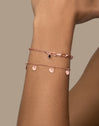 Pulsera Chic Black Oro Rosa Puesta