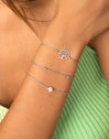 Pulsera Diamond Plata Puesta