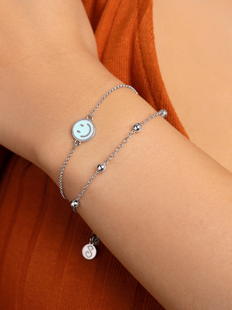 Smiley Sky Enamel Armband