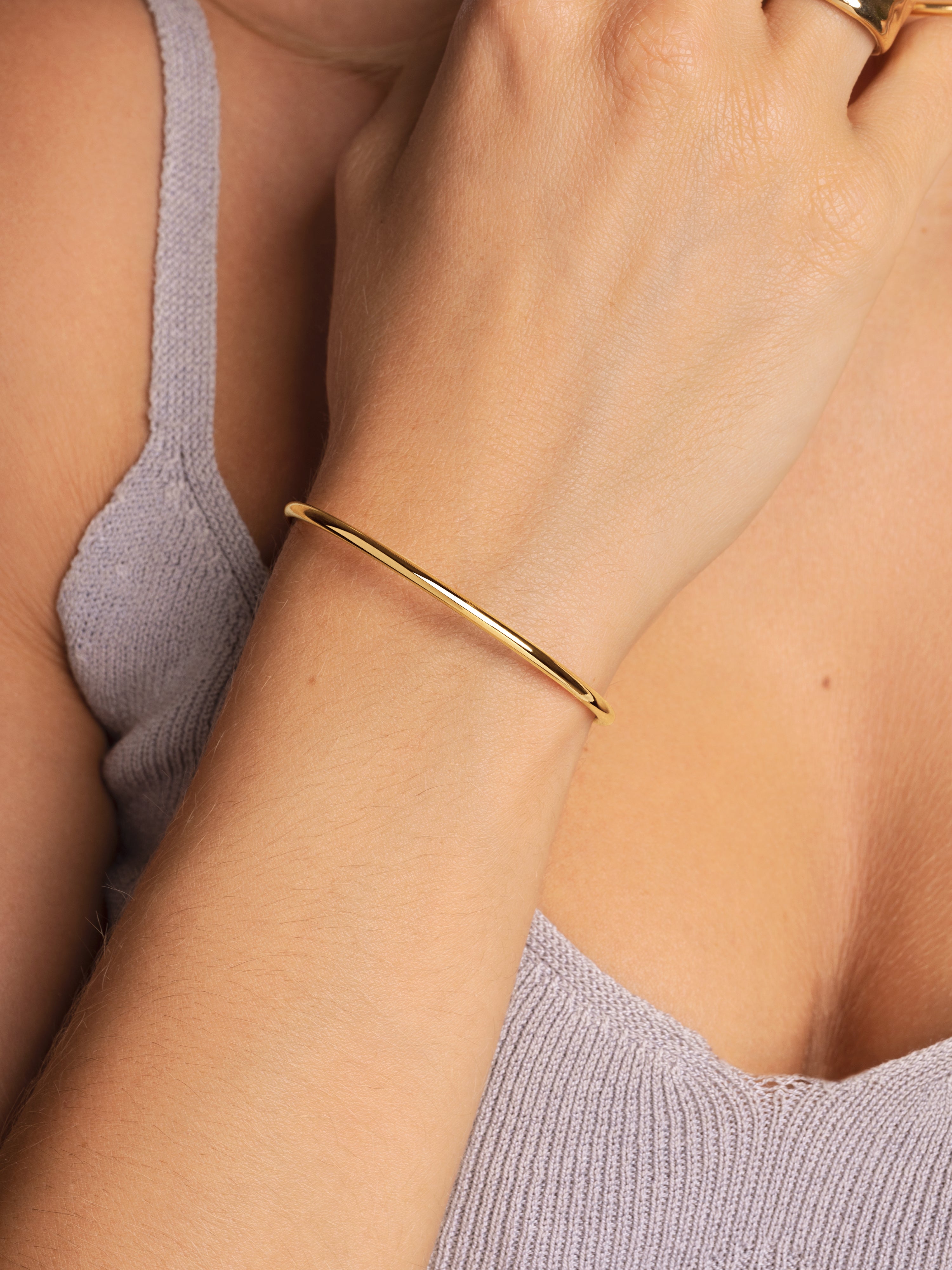 Brazalete Line Chain Oro
