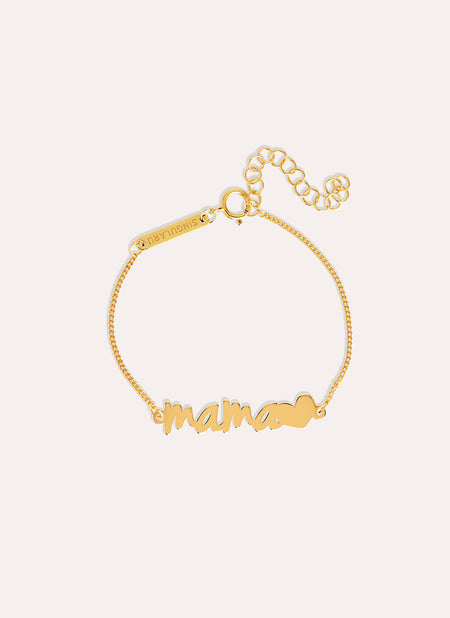 Mama Heart Gold Bracelet