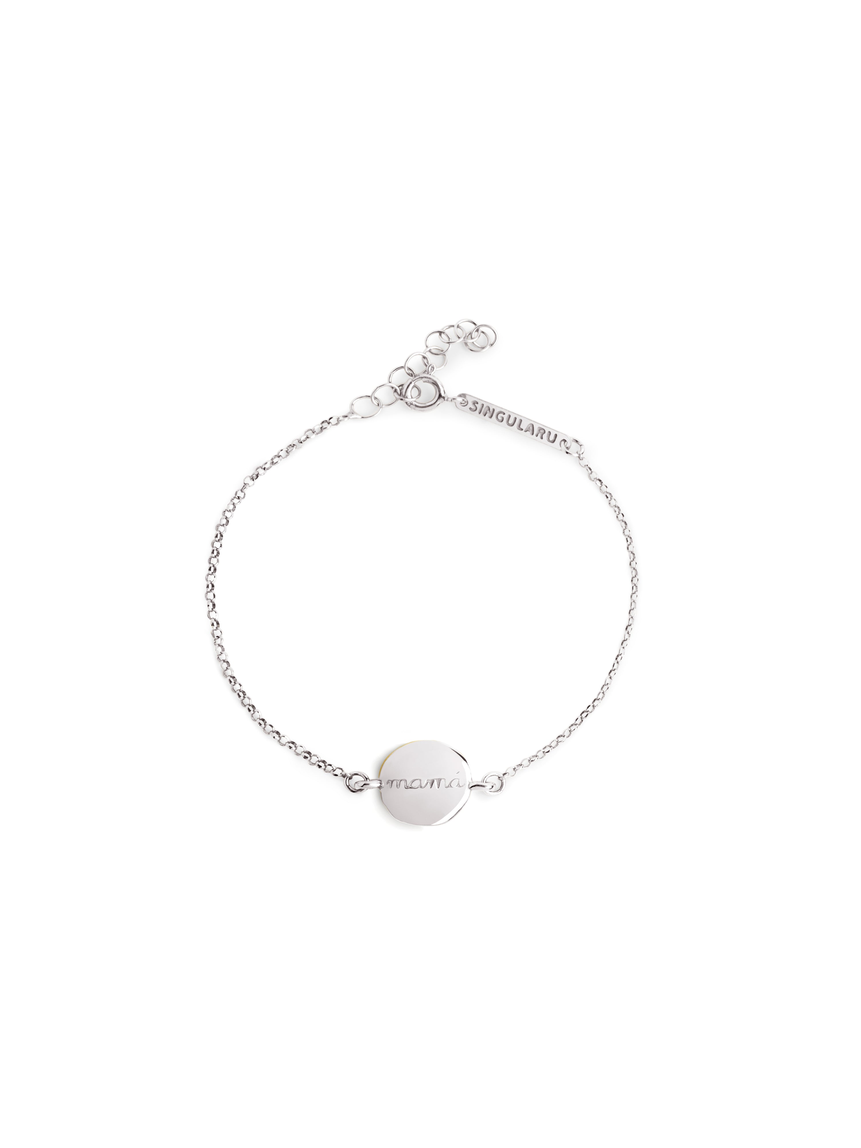 Pulsera Mamá Medallion Plata