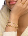 Pulsera Lisse S Baño Oro