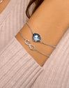 Pulsera Topaz Drop Plata