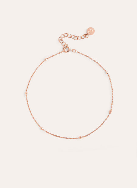 Dots Rose Gold Anklet