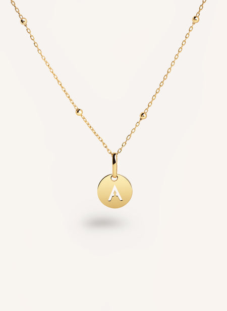 Mini Medallion Gold Necklace