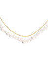 Pearl Chain Gold Necklace