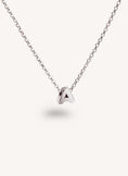 Single Letter Personalized Silver Necklace