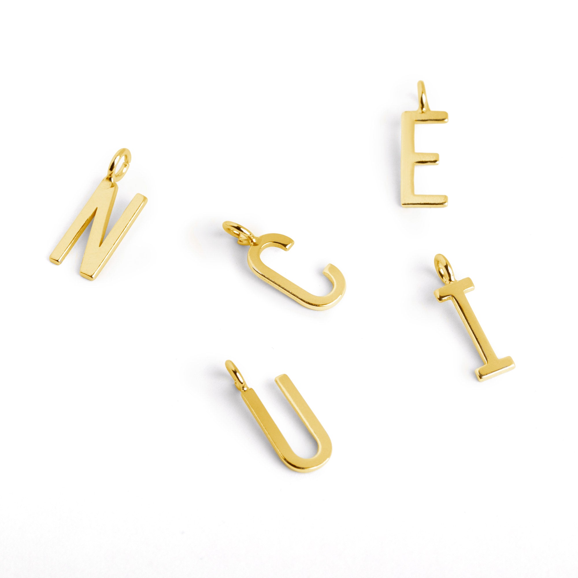 Inicial Collar Personalizado Letters Oro N