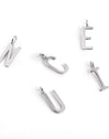 Inicial Collar Personalizado Letters Plata Y