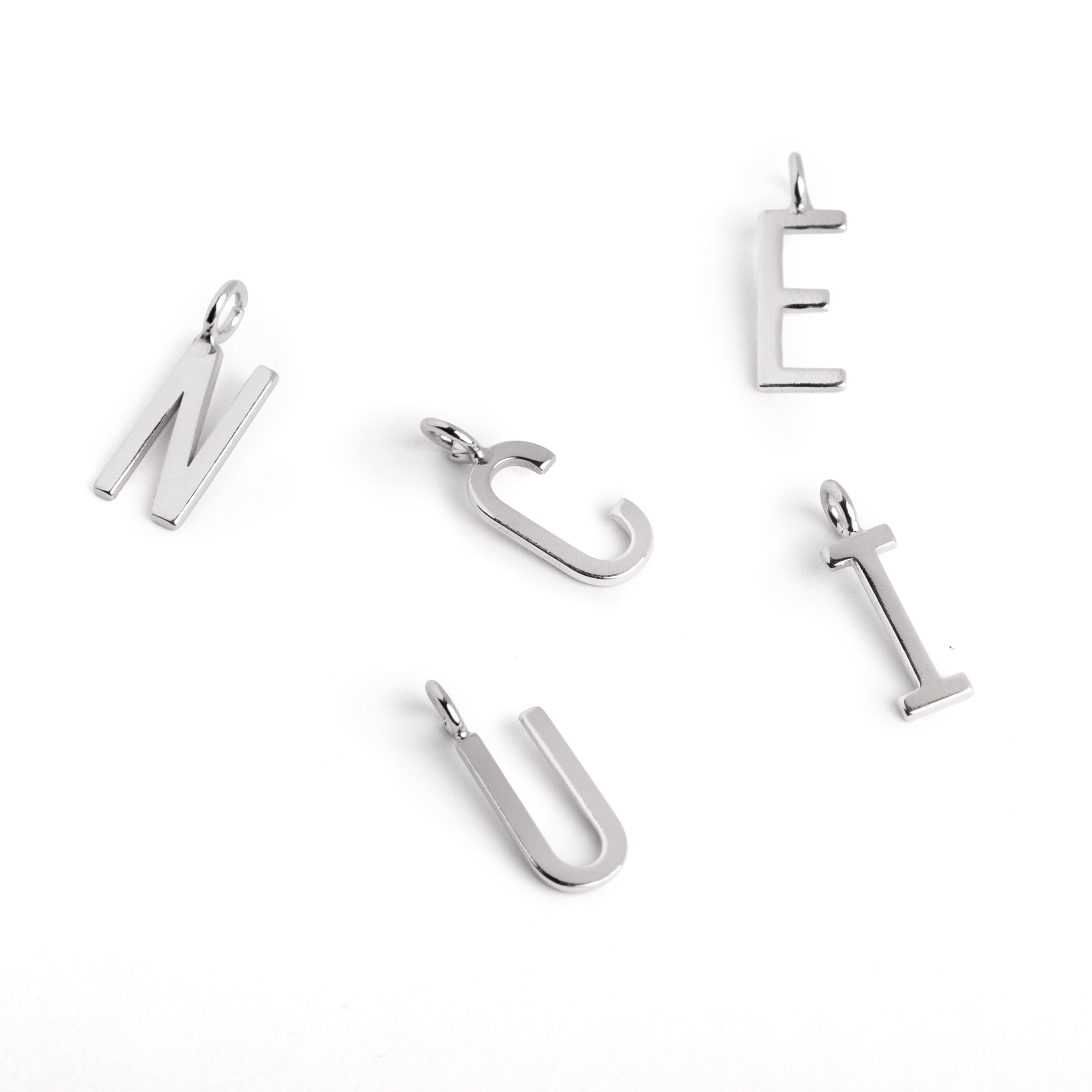 Inicial Collar Personalizado Letters Plata W