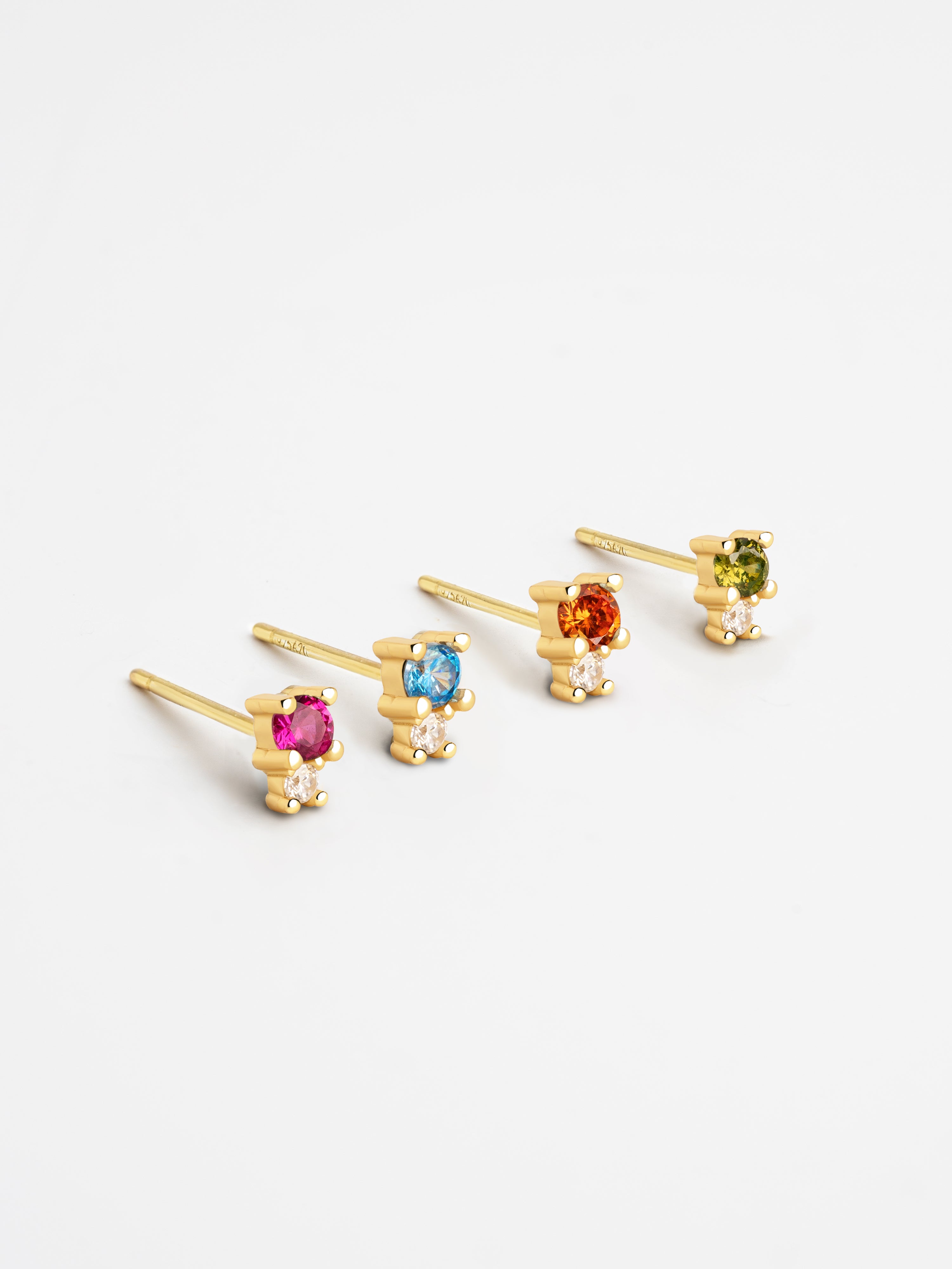 Ellie Orange Gold Single Earring